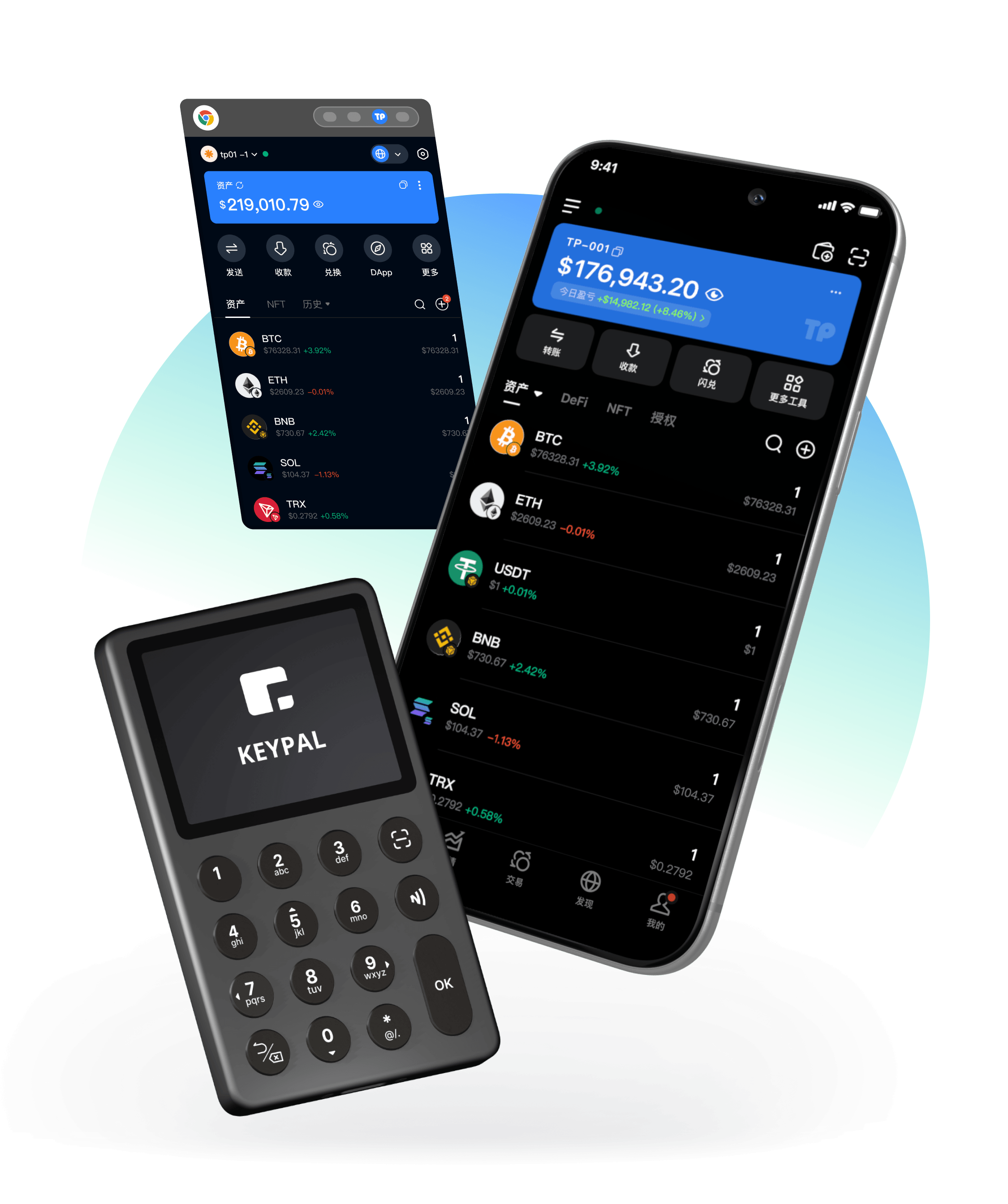 TokenPocket Web3 數字資產主視覺